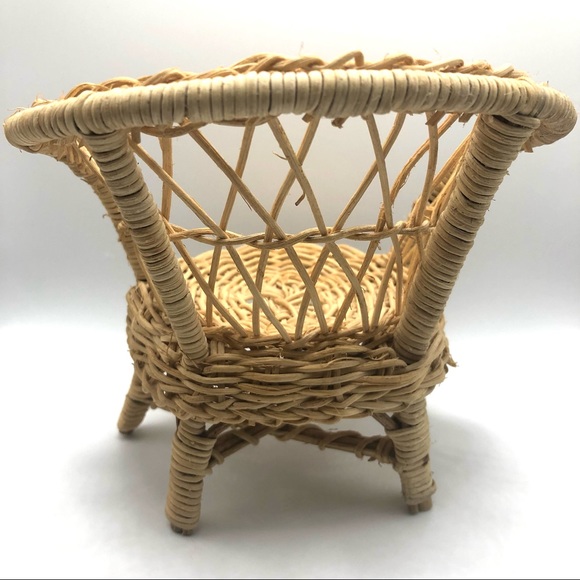Vintage small wicker chair - Picture 5 of 7